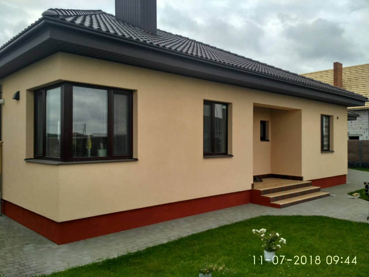 готовый дом из арболита в Украине